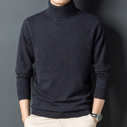 100% Wool Pullover Sweater - oukumen