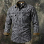 Long-Sleeve Denim Shirt