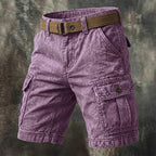 Acid-Wash Cargo Shorts