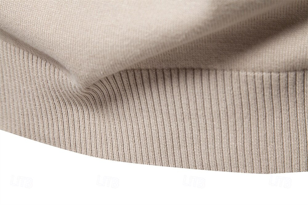 Half Zip Knitwear Solid Color Cardigan Sweater - oukumen