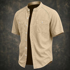 Washed Short-Sleeve Shirt