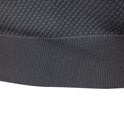 Business Casual Knitted Johnny collar Polo