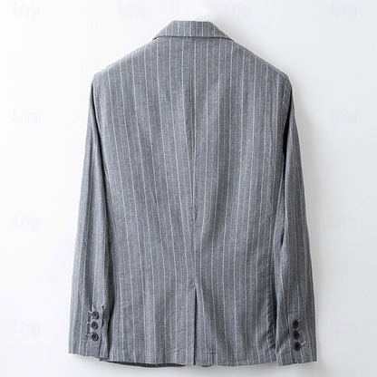 Tailored Pinstripe Blazer