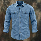 Acid-Wash Long-Sleeve Shirt