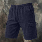 Acid-Wash Drawstring Shorts