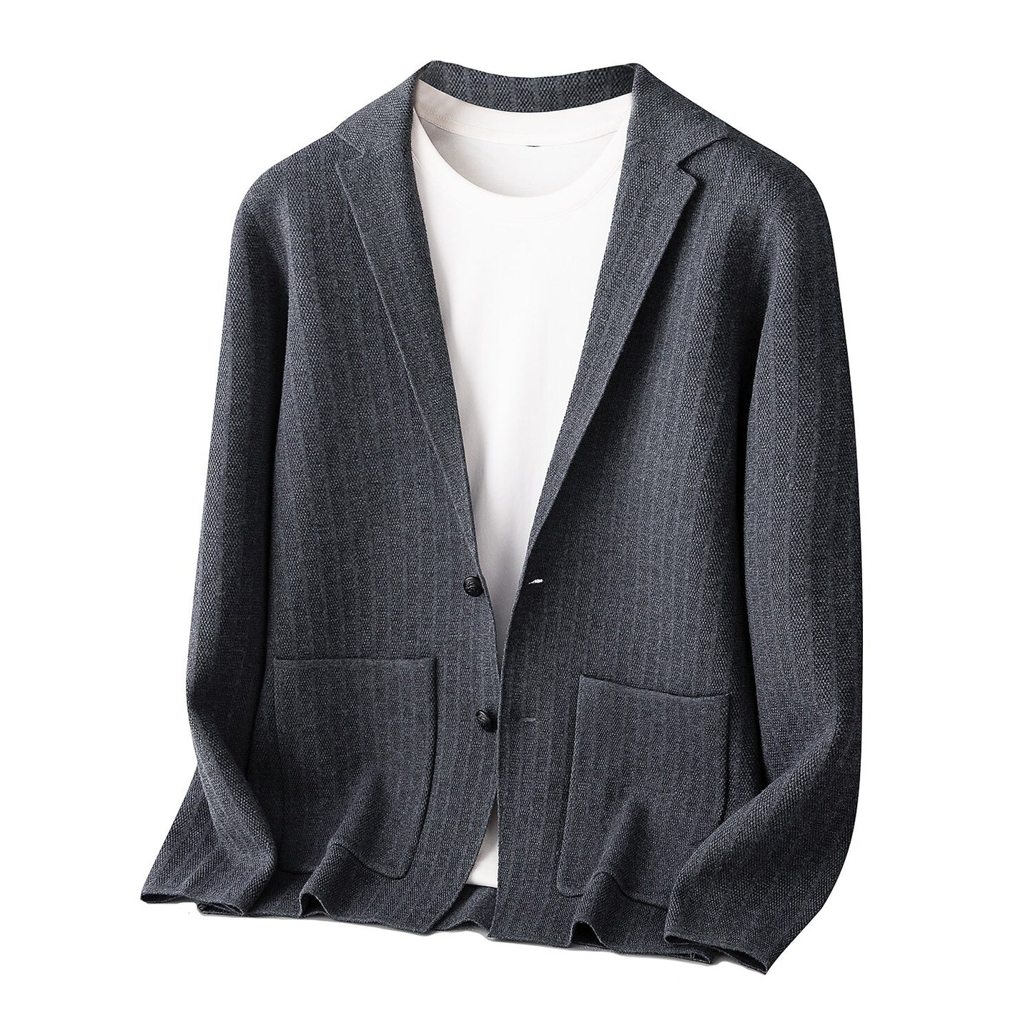 Textured Knit Blazer