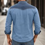 Garment-Dyed Long-Sleeve Shirt