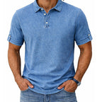 Textured Washed Polo Shirt