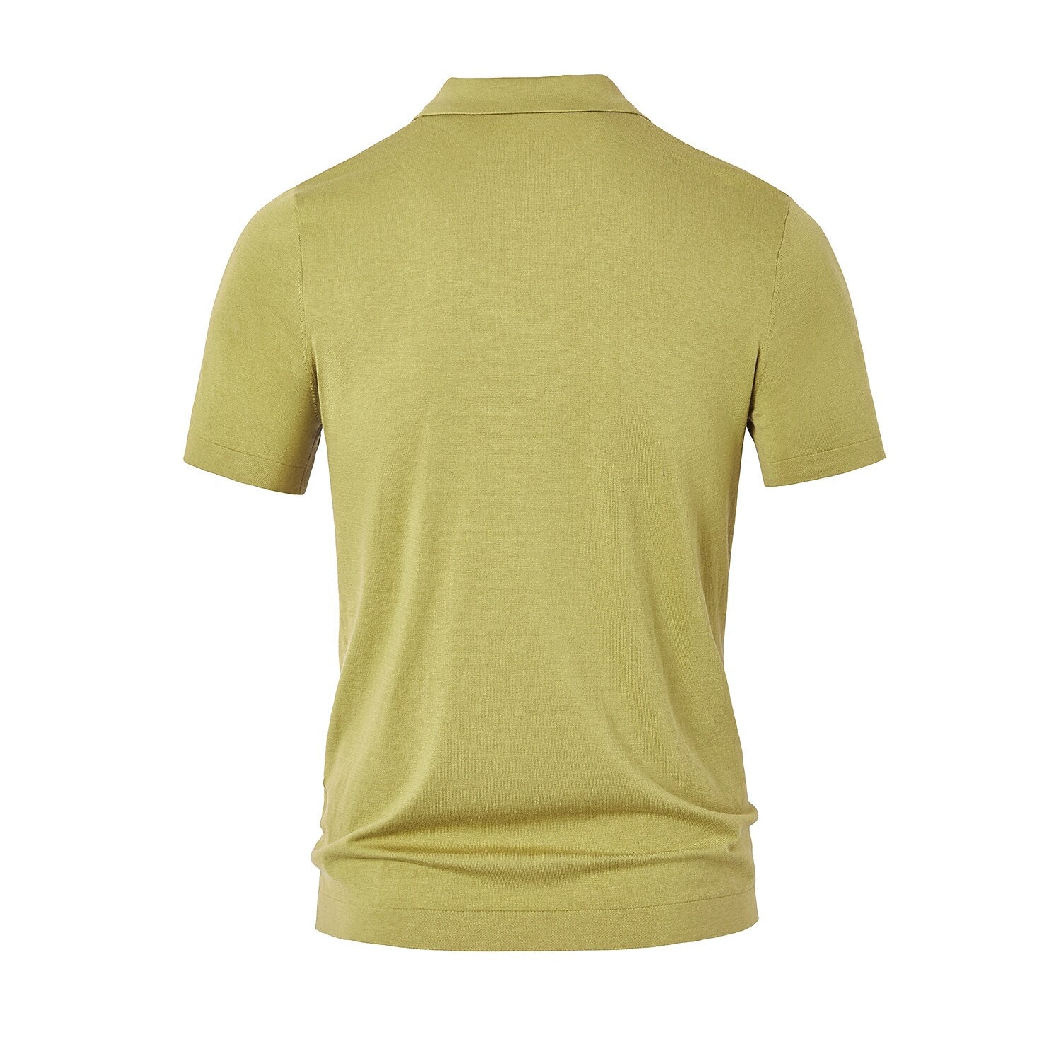 Linen silk Polo Knit Sweater - oukumen