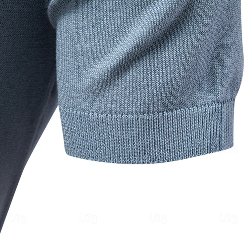 Modern Colorblock Knit Polo