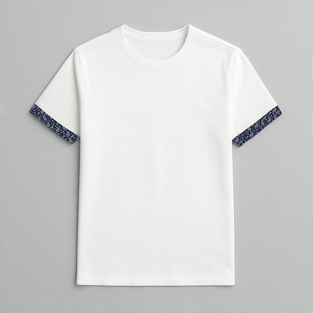 100% Cotton Crew Neck T-Shirt - oukumen
