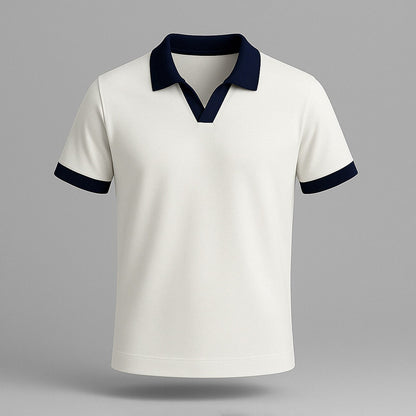 100% Cotton Colorblock Performance Polo - oukumen