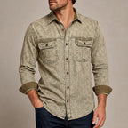 Long-Sleeve Denim Shirt