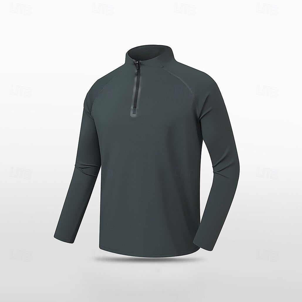 Non Iron Quarter Zip Sweatshirt - oukumen