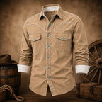 Long-Sleeve Denim Shirt
