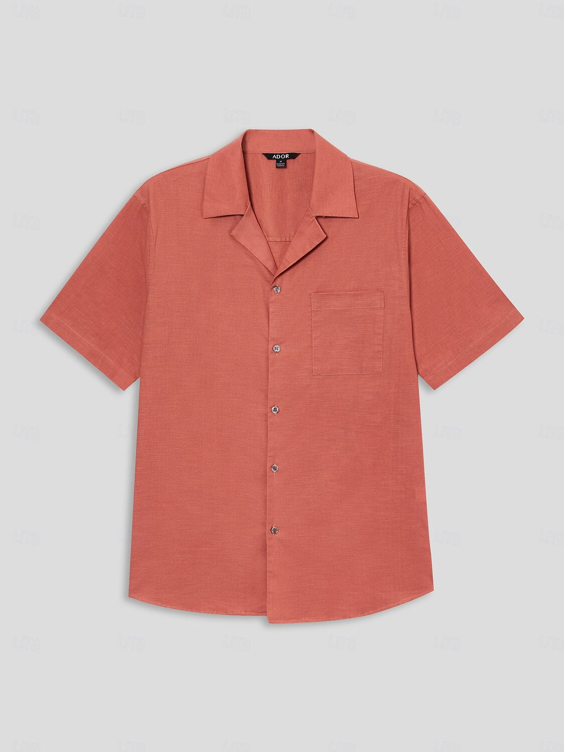 Linen Cotton Cuban Collar Casual Shirt - oukumen