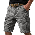 Acid-Wash Cargo Shorts
