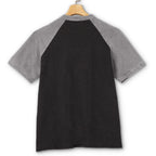Color-Block Patchwork Henley Shirt