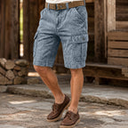 Acid-Wash Cargo Shorts