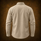 Acid-Wash Long-Sleeve Denim Shirt