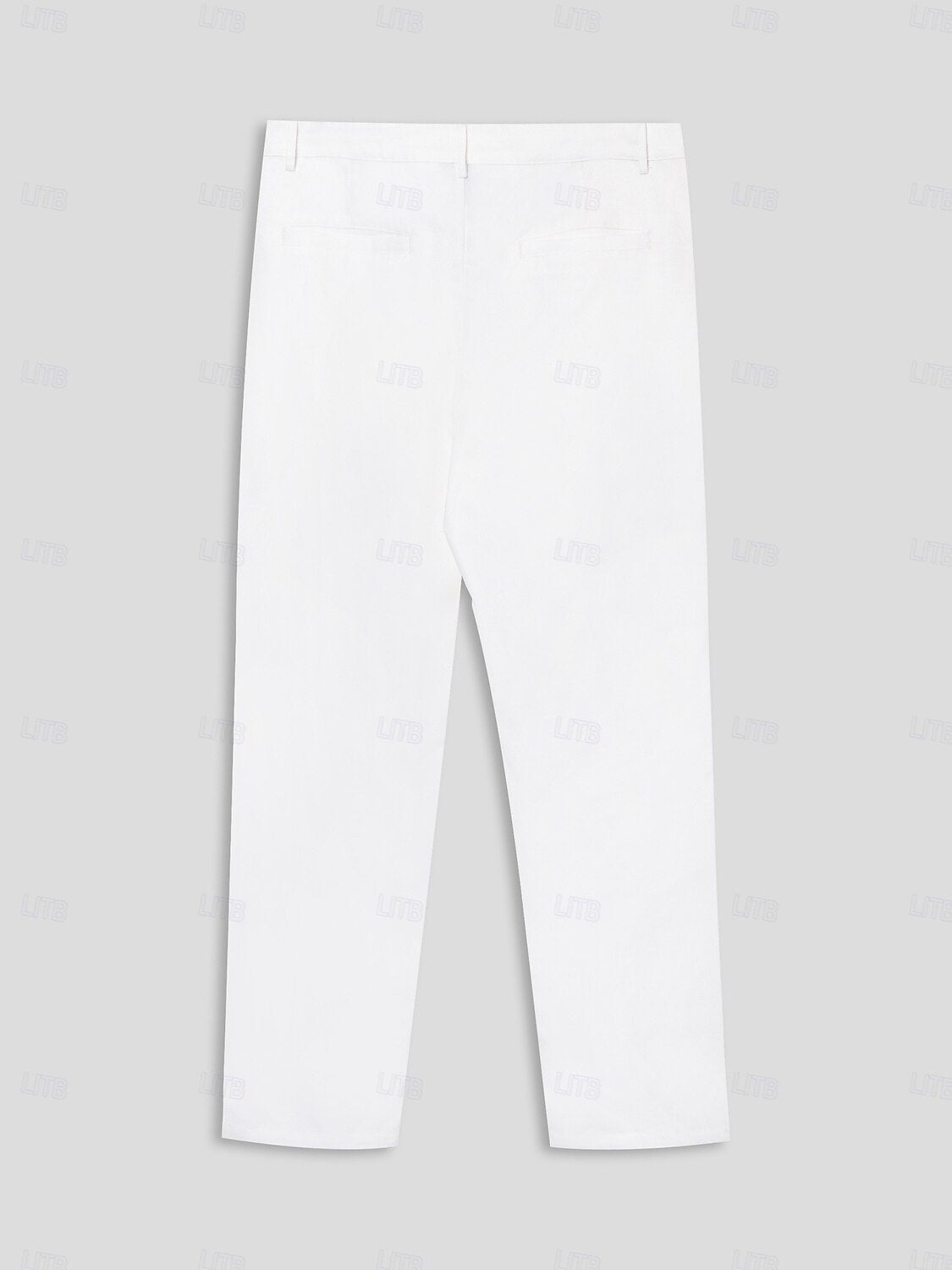 Cotton Linen Solid Color Pants - oukumen