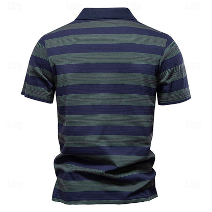 Timeless Striped Knit Polo