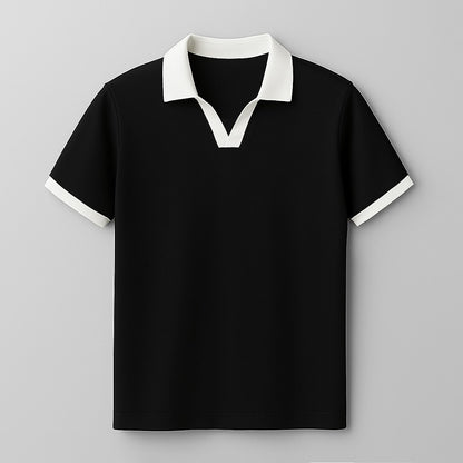 100% Cotton Colorblock Performance Polo - oukumen
