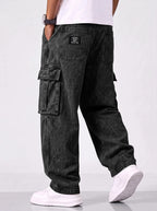 Drawstring Cargo Jeans