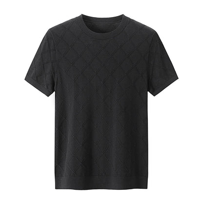 Cotton-Silk Knit Tee