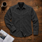 Patchwork Acid-Wash Denim Shirt