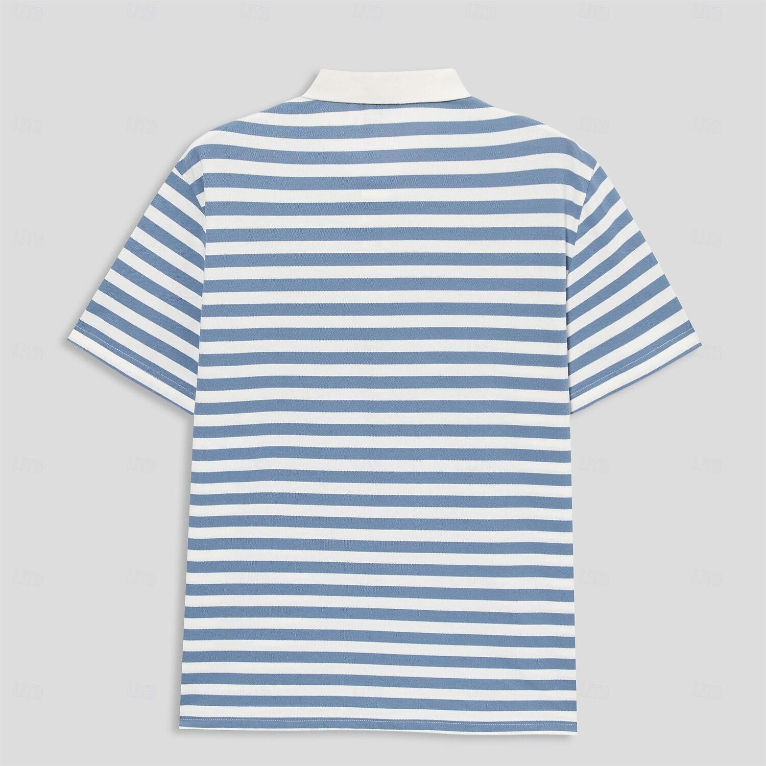 Stripes Casual Cable Knit Polo - oukumen