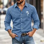 Patchwork Embroidered Denim Shirt