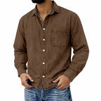 Acid-Wash Long-Sleeve Shirt