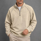 Acid-Wash Zip T-Shirt