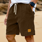 Elastic-Waist Corduroy Shorts