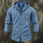 Color-Block Garment-Dyed Shirt