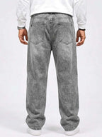 Patch-Detail Drawstring Jeans