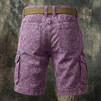 Acid-Wash Cargo Shorts