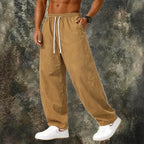 Acid-Wash Drawstring Pants — unified background