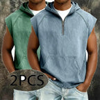 Acid-Wash Zip T-Shirt — unified background