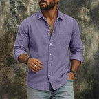 Acid-Wash Long-Sleeve Shirt — unified background