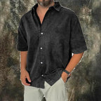 Acid-Wash Short-Sleeve Shirt — unified background