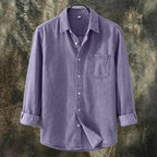 Acid-Wash Long-Sleeve Shirt — unified background