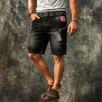Acid-Wash Shorts — unified background