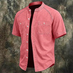 Washed Short-Sleeve Shirt — unified background