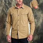 Acid-Wash Long-Sleeve Shirt — unified background