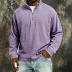 Acid-Wash Stand-Collar T-Shirt — unified background