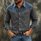 Garment-Dyed Long-Sleeve Shirt — unified background