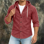 Patchwork Acid-Wash Denim Shirt — unified background