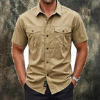 Acid-Wash Short-Sleeve Shirt — unified background